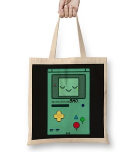 Adventure Time Bmo 01 Bez Çanta Uzun Saplı