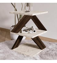 İnarch Dizayn Albeni Z Tasarım 3 Katlı Minimalist Yan Sehpa – 9 Renk Seçeneği – Modern Sehpa
