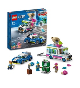 LEGO 60314 CİTY DONDURMA KAMYONU POLİS TAKİBİ 317 PARÇA 5+