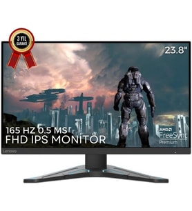 Lenovo G24-20 66CFGAC1TK 23.8" 0.5 ms Full HD IPS 165 Hz Oyuncu Monitörü - OUTLET