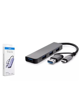 HADRON HDX7825 TYPE-C + USB3.0 HUB 4-USB3.0 GRİ