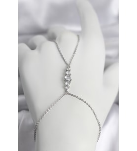 Pirinç Gümüş Renk Zirkon Taşlı Kadın Şahmeran 5886 - GLST8026-5468