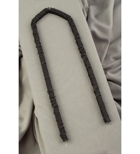 Hematit Doğal Taş Mat Siyah Rondela Kesim 6x1mm Dizi