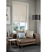 Lazer Kesim Mat Stor Perde, Lazer Kesimli Modern Serisi, M-161003 Açık Kahverengi Renk