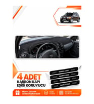 DACİA DUSTER 1.NESİL MAKYAJSIZ (2009-2013) Uyumlu Ön Torpido Koruma Kılıfı Halısı - Siyah