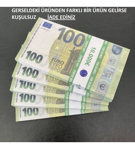 500  ADET 100 EURO GEÇERSİZ EĞLENCE OYUN ŞAKA  DÜĞÜN PARASI