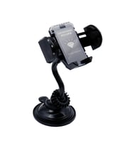 Telefon Tutucu Vantuzlu Ayarlanabilir Telefon Tutucu Crystal Edition (Siyah)