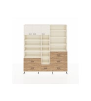 Arges Dolap 17 Raflı 6 Çekmeceli 3 Kapaklı 220x30x243 Aytaşı-Aytaşı/Çam