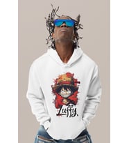 Monkey D. Luffy Tasarım Baskılı Unisex Oversize One Piece Anime Karakter Hoodie