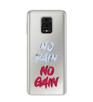 Xiaomi Redmi Note 9S - Redmi Note 9 PRO Uyumlu Fitness Tasarımlı Şeffaf Telefon Kılıfı