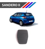 OTOZET Dacia Sandero 2 Fren - Debriyaj Pedal Lastiği 2 Adetli Takım