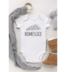 Homeslice Kısa Kol Çıtçıtlı Bebek Body