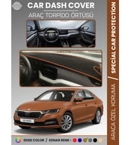 SKODA OCTAVIA A8 (2020-2024) Torpido Örtüsü Ön Göğüs Halı Torpido Koruma Tam Uyum Kaymaz UV Koruma