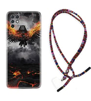 INFINIX Note 11 Pro Note 10 Hot 9 Play Kılıf Boyun Asklı Rasta Silikon Ateş Kartalı 1766