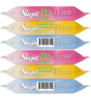 Sleepy Islak Havlu Cep Mendil 15 Yaprak (6 Lı Set) Rose/Garden (2PK*3) 90 Yaprak