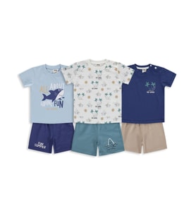 Civil Baby Köpek Balığı Baskılı 3'lü Set 6-18 Ay Takım - Standart