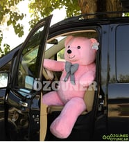 Bubblebear 160 Cm Papyonlu Büyük Ayıcık (%100 Yerli) (Pembe)