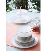 Acar PORWM6191 Silver Detaylı Beyaz Brunch Seti 20 Parça
