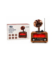 Everton Rt-423 Bluetooth Fm-Usb-Tf-Aux Şarjlı Nostaljik Radyo Gramafon (Alev Ambiyans Işığı)