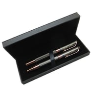 Signator® M430 Titanyum Balıksırtı Rose Gold Kalem Seti - Roller Kalem + Tükenmez Kalem  İsme Özel Kalem  Hediyelik Kalem (Karışık)