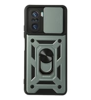 Mey İthalat® Poco F3 Kılıf Pars Lens Yüzüklü Silikon - Yeşil