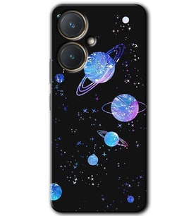Vivo Y27 Kılıf HD Desen Baskılı Kılıf - Samanyolu Galaksi