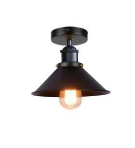 MYLİGHTS  RETRO  RUSTİK VİNTAGE  METAL AVİZE ARMATÜR   22 CM EN (Siyah)