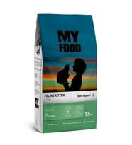 My Food Tavuklu Yavru Kedi Maması Start Support 1,5 Kg (Kahverengi)