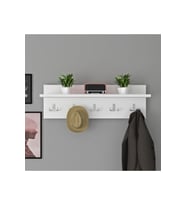 Askılık Kapı Arkası Hol Koridor Mutfak Banyo Askılığı Havlu Askılığı Elbise Askilik (Beyaz)
