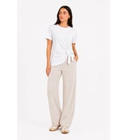 Kadın Bağlamalı Kısa Kollu Basic T-Shirt