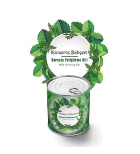 Mcg® Konserve Bahçem Evde Konservede Dereotu Yetiştirme Kiti Aparatı