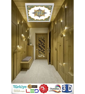 Mimari Desen Tavan 54w Led Aydınlatma Hd Avize 60cmx60cm