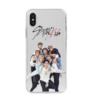 Iphone X ve XS Uyumlu Stray Kids Tasarımlı Şeffaf Telefon Kılıfı