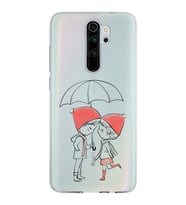 Xiaomi Redmi Note 8 Pro Uyumlu Kapak Aşk Tasarımlı Şeffaf Silikon Kılıf