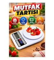Dijital Göstergeli Mutfak Tartısı 10 Kg Kapasiteli Hassas Elektronik Terazi