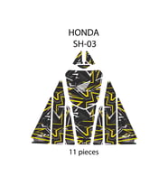 Grippatch - Honda SH-125 ( 2024 ) ile Uyumlu 11 Parça Tank Pad Seti GC21-3