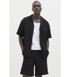 JJEMATTEO RESORT SHIRT SS SN (Siyah)