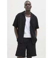 JJEMATTEO RESORT SHIRT SS SN (Siyah)