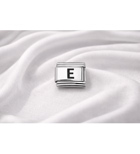 E Harfi Charm – Çelik Harfli Bileklik Aksesuarı,Kişiye Özel Modüler Takı