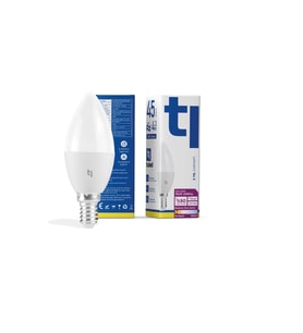 Redeem Plus C37S E14 Mum Ampul, Titreşimsiz, Göz Konforu, 590 Lümen, Ilık Beyaz, 3000 Kelvin