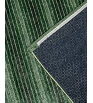 Makine Kaymaz Yıkanabilir Dokulu Triko Salon Halısı Mutfak Halısı Koridor Halısı Yolluk Green