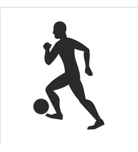 FUTBOLCU FOLYO STİCKER 160cm Uzunluk (Karışık)