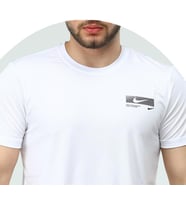 Nike EF-4226 Erkek Polyester Mesh Battal Beden T-Shirt (Beyaz)