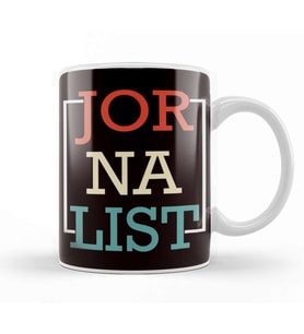 Journalist Reporter Author Writer Journalism Press Free News Kupa Bardak Porselen