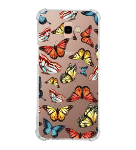 PrintiFy Samsung Galaxy J4+ Plus Uyumlu Water Color 2 Baskılı Şeffaf Köşe Korumalı Antişok Kılıf