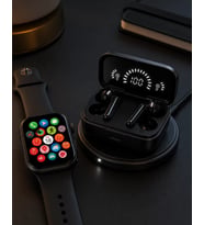 Northcity Spor ve Günlük Kullanıma Uygun Akıllı Saat ve Bluetooth Kulaklık Seti Yüksek Performans
