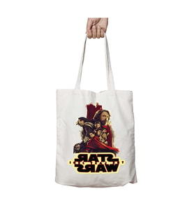 Star Wars The Last iki Tarafı Kalıcı Baskılı Yıkanabilir Okul Plaj Omuz Bez Çantası