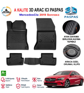 Mercedes Cla 3D Paspas Havuzlu Pro 2019 Sonrası