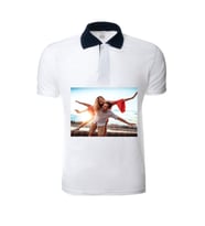 Polo Yaka T-Shirt ler-istenilen baskıyla (Beyaz)