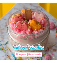 Colored Candies Cup Cake Mum (Pudra Pembe)